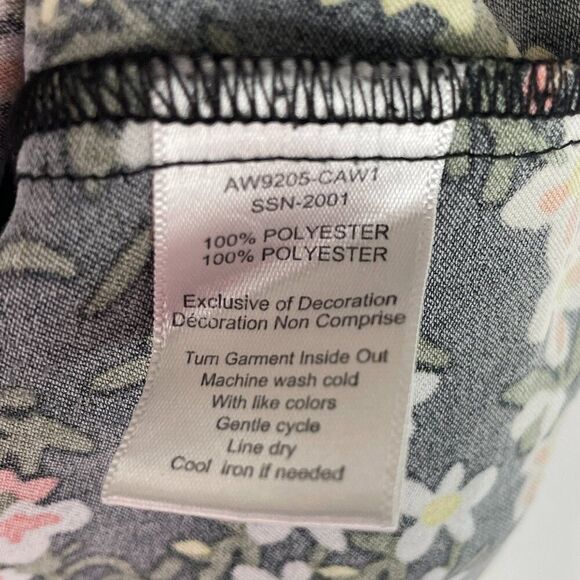 ATM Anthony Thomas Melillo Satin Floral Print High Rise Pleat Shorts Black 6 - Picture 6 of 10